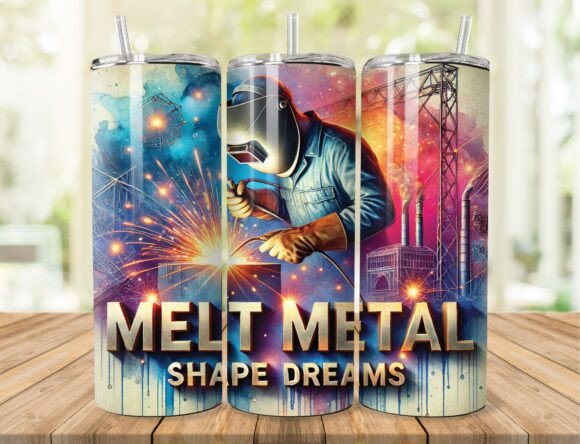 Download Melt Metal Welder Tumbler Wrap - Premium Resources