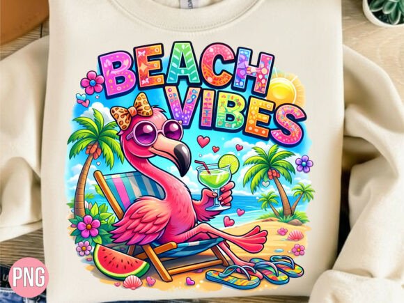 Download Beach Vibes Flamingo Summer Vacation PNG - Vacation Collection