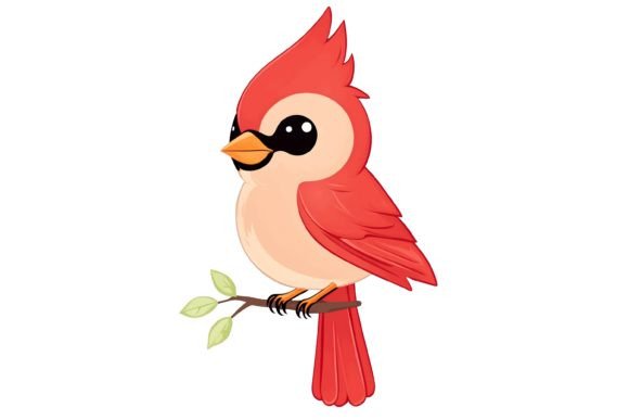 Download Cardinal Bird Illustration Png - Bird illustration png Collection