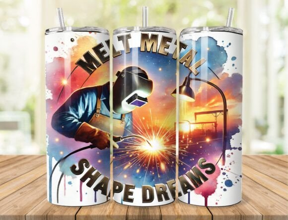 Download Melt Metal Welder Tumbler Wrap - Premium Resources
