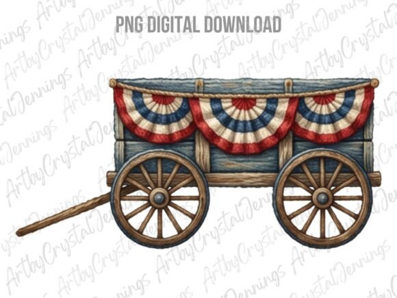 Download Patriotic Americana Wagon PNG - Patriotic americana Collection