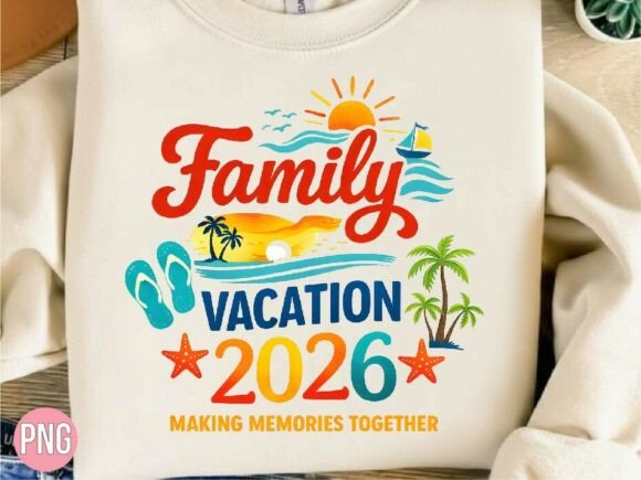 Download Family Vacation 2026 Beach Shirt PNG - Vacation Collection